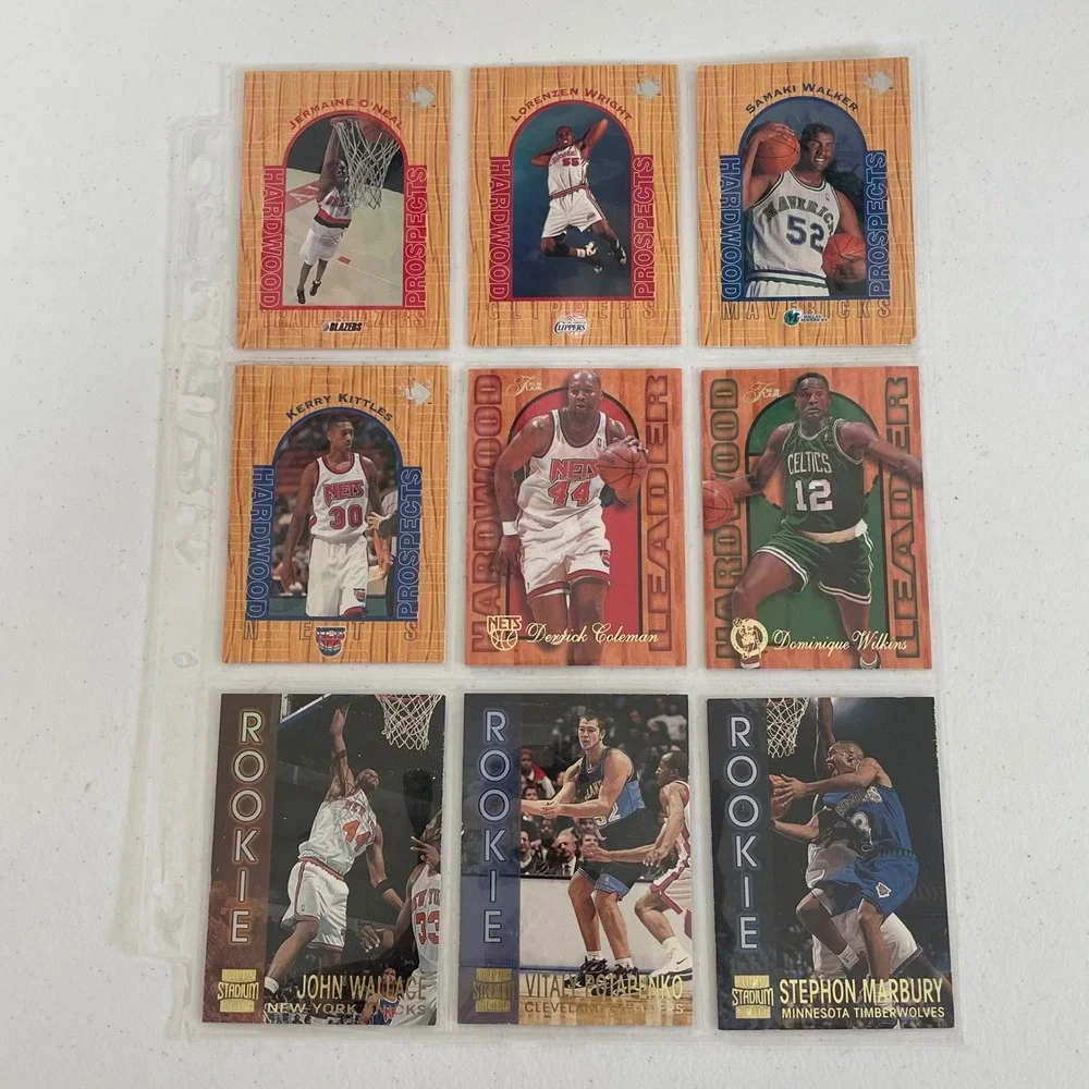 Vintage 90s Upper Deck Fleer Stadium Club NBA‎ Basketball Card Lot 50+ Inserts